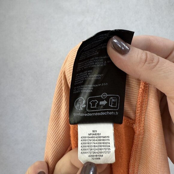 The North Face Sweater Womens Medium Orange Open Front Cardigan Pockets NF0A82Q1 - Picture 10 of 13